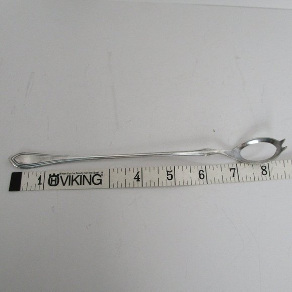 antique silver plated olive spoon - Picture 4 of 4